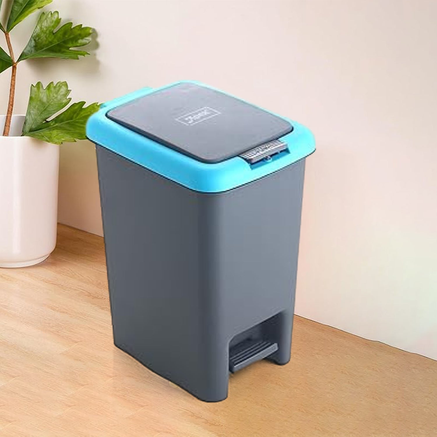 Apex Plastic Push N Pedal Dust Bin | Hands-Free Operation, Compact Design 6.5 Liters (1 Pc / Mix Color) Apex Plastic Push N Pedal Dust Bin | Hands-Free Operation, Compact Design 6.5 Liters (1 Pc / Mix Color)
